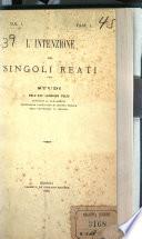 L'intenzione nei singoli reati