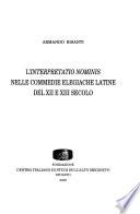 L'interpretatio nominis nelle commedie elegiache latine del XII e XIII secolo