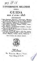 L' Interprete Milanese Ossia Guida