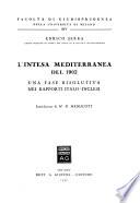 L'intesa mediterranea del 1902