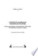 L'Istituto nazionale fascista di cultura