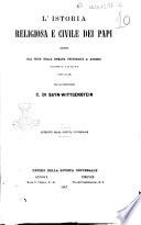 L' istoria religiosa e civile dei papi