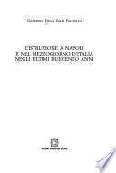 L'istruzione a Napoli e nel Mezzogiorno d'Italia negli ultimi duecento anni