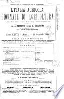 L' Italia agricola giornale di agricoltura