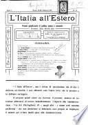 L'Italia all'estero rivista di politica estera e coloniale