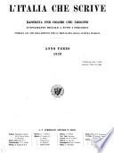 L'Italia che scrive rassegna per coloro che leggono