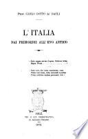 L'Italia dai primordii all'evo antico Carlo Dotto de' Dauli
