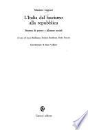 L'Italia dal fascismo alla Repubblica