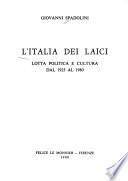 L'Italia dei laici