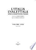 L'Italia dialettale