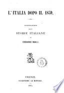 L' Italia dopo il 1859 continuazione delle Storie italiane