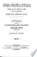 L' Italia durante le preponderanze straniere, narrazione storica dal 1530 al 1789 di Antonio Cosci