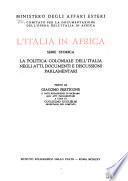 L'Italia in Africa