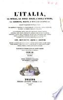 L'*Italia, la Sicilia, le isole Eolie, l'isola d'Elba, la Sardegna, Malta, l'isola di Calipso, ecc. secondo le inspirazioni, le indagini, i lavori de' signori il visconte di Chateaubriand, Lamartine, Raoul-Rochette, il conte di Forbin, Piranesi, Mazara ... ecc. ecc. ; Siti, monumenti, scene e costumi secondo la signora Haudebourt-Lescot ... e molti altri artisti italiani