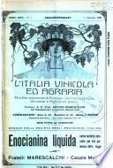 L'Italia vinicola ed agraria
