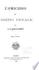 L'omicidio nel diritto penale
