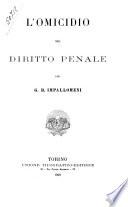 L'omicidio nel diritto penale