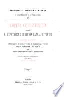 L'opera cinquantenaria della R. Deputazione di storia patria di Torino