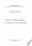 L' opera di Filippo Saporito e la modernità del suo pensiero
