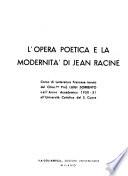 L'opera poetica e la modernità di Jean Racine