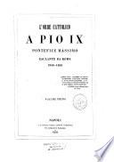 L'Orbe cattolico a Pio IX, pontefice massimo esulante da Roma, 1848-1850
