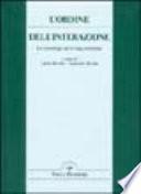 L'Ordine dell'interazione