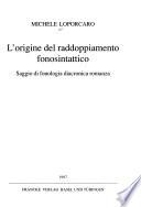 L'origine del raddoppiamento fonosintattico