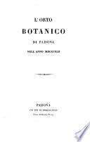 L'Orto botanico di Padova nell' anno 1842