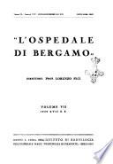 L'Ospedale di Bergamo atti della Società medico chirurgica bergamasca