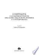 L'ospitalità e le rappresentazioni dell'altro nell'Europa moderna e contemporanea