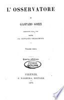 L'osservatore di Gasparo Gozzi
