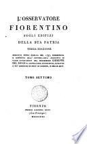 L'Osservatore fiorentino sugli edifizi della sua patria. del Rosso