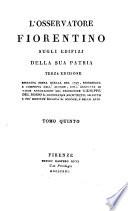 L'osservatore fiorentino sugli edifizj della sua patria