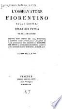 L'osservatore fiorentino sugli edifizj della sua patria