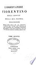 L'osservatore fiorentino sugli edifizj della sua patria