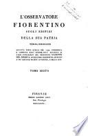L' osservatore fiorentino sugli edifizj della sua patria ... Tomo primo [-ottavo]