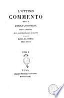 L'Ottimo Commento Della Divina Commedia Testo Inedito