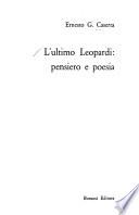 L'ultimo Leopardi