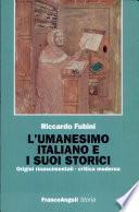 L'umanesimo italiano e i suoi storici
