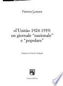 L'Unità 1924-1939, un giornale nazionale e popolare