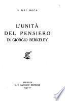 L'Unità del pensiero di Giorgio Berkeley