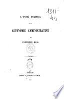 L'unità politica e le autonomie amministrative per Clemente Busi