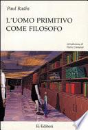 L'uomo primitivo come filosofo