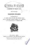 L'usura in guanti commedia in cinque atti
