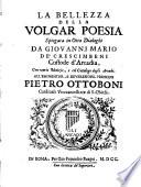 La Bellezza della volgar Poesia