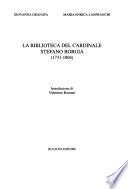 La biblioteca del cardinale Stefano Borgia (1731-1804)