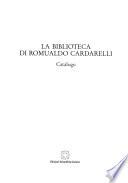 La biblioteca di Romualdo Cardarelli