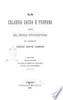 La Calabria sacra e profana opera del secolo decimosettimo del sacerdote Domenico Martire cosentino