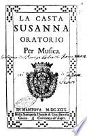 La casta Susanna oratorio per musica