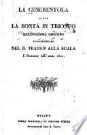 La Cenerentola os sia La bonta in trionfo